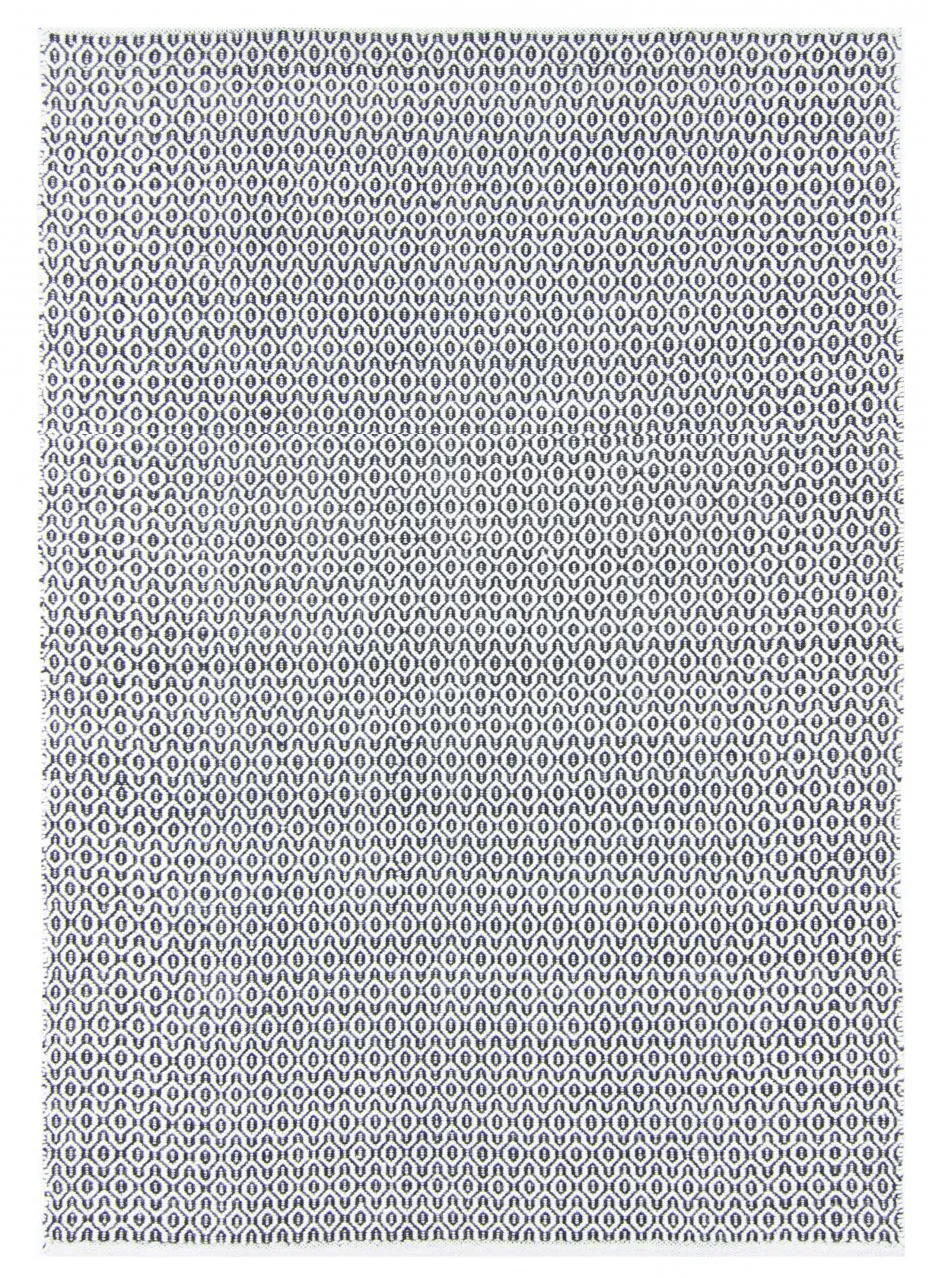 Wollen-vloerkleed - Snowshill (zwart/wit)