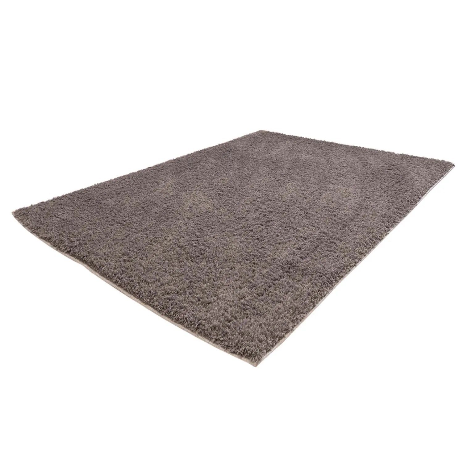 Hoogpolig vloerkleed - Soft Shine (bruin)