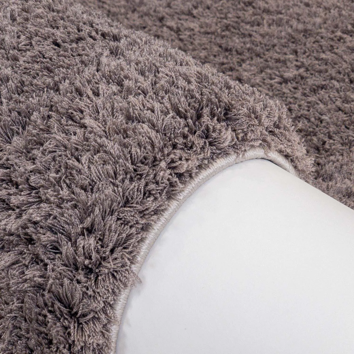 Hoogpolig vloerkleed - Soft Shine (bruin)