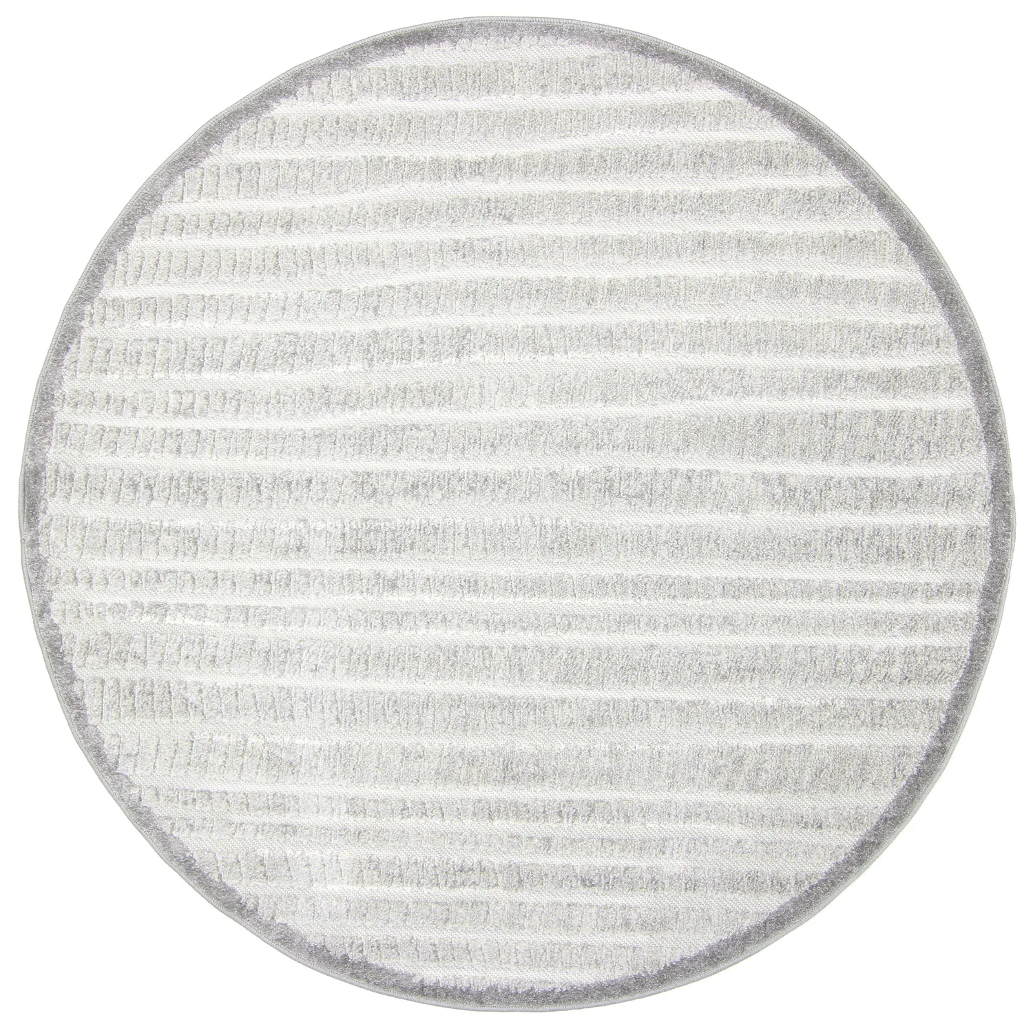 Ronde vloerkleden - Indoor/Outdoor Kendall (cream/grijs)