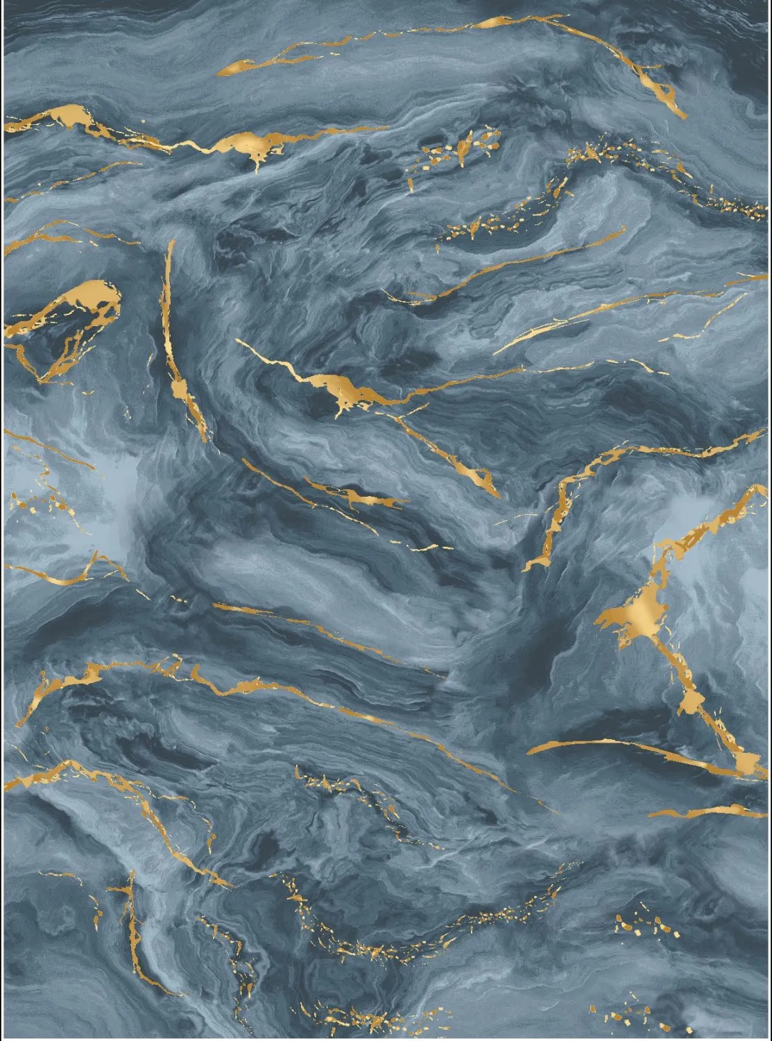 Wilton - Storm (blauw/goud)