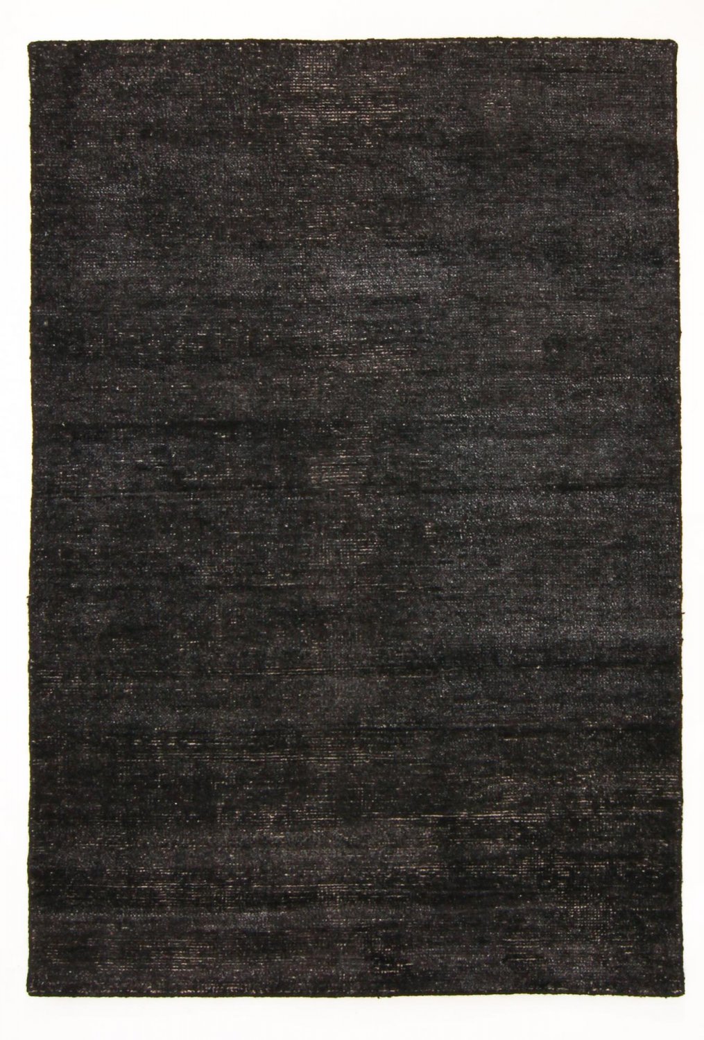 Bamboo silk-vloerkleed - Faliraki (zwart)