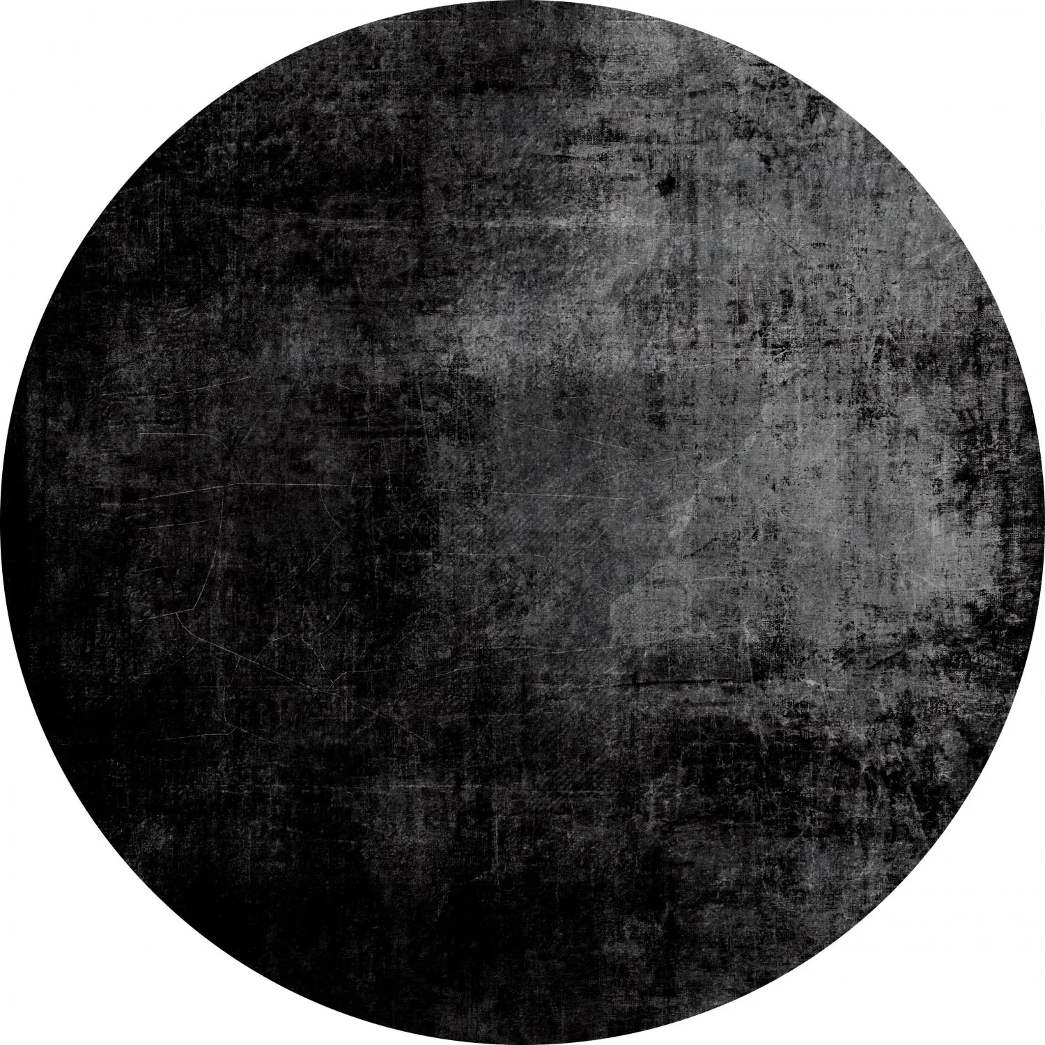 Rond vloerkleed - Lynton (zwart)