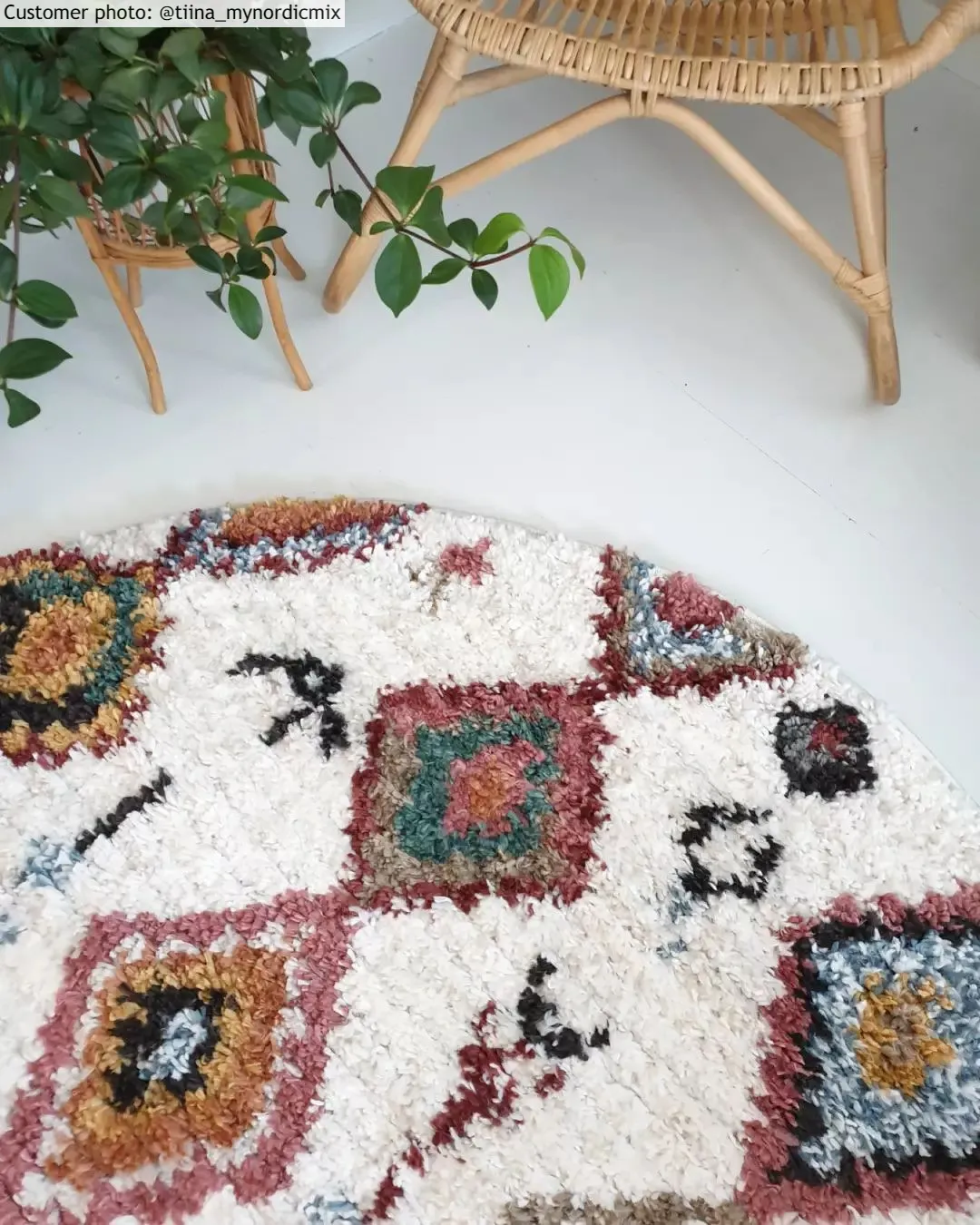 Ronde vloerkleden - Sezze (beige/multi)