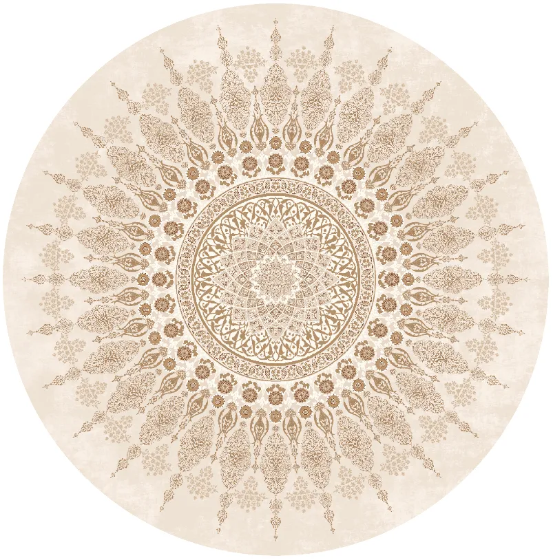 Rond vloerkleed - Sandrigo (beige)