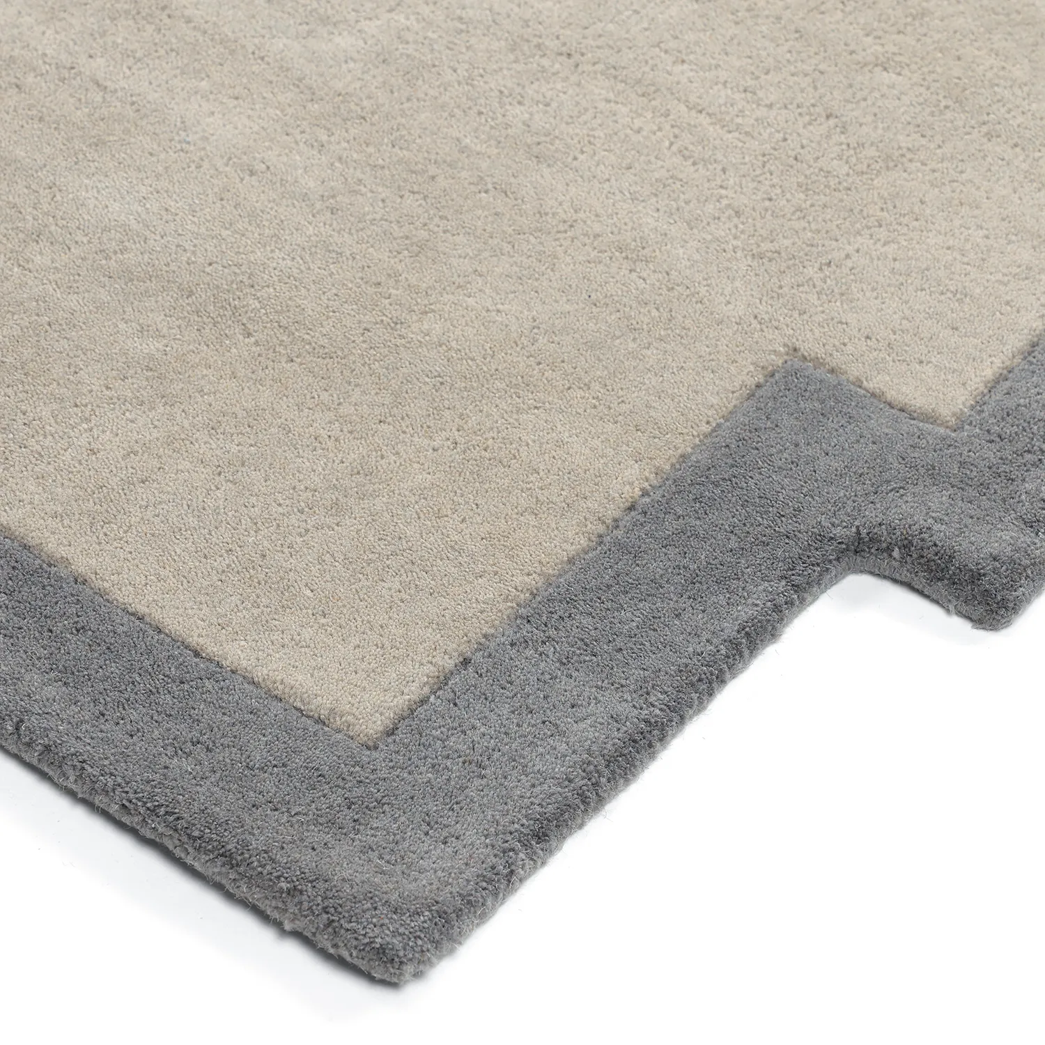Wollen-vloerkleed - Agra Hand Tufted Wool Premium (grijs)