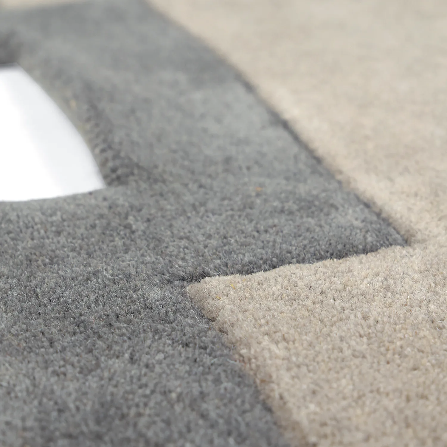 Wollen-vloerkleed - Agra Hand Tufted Wool Premium (grijs)
