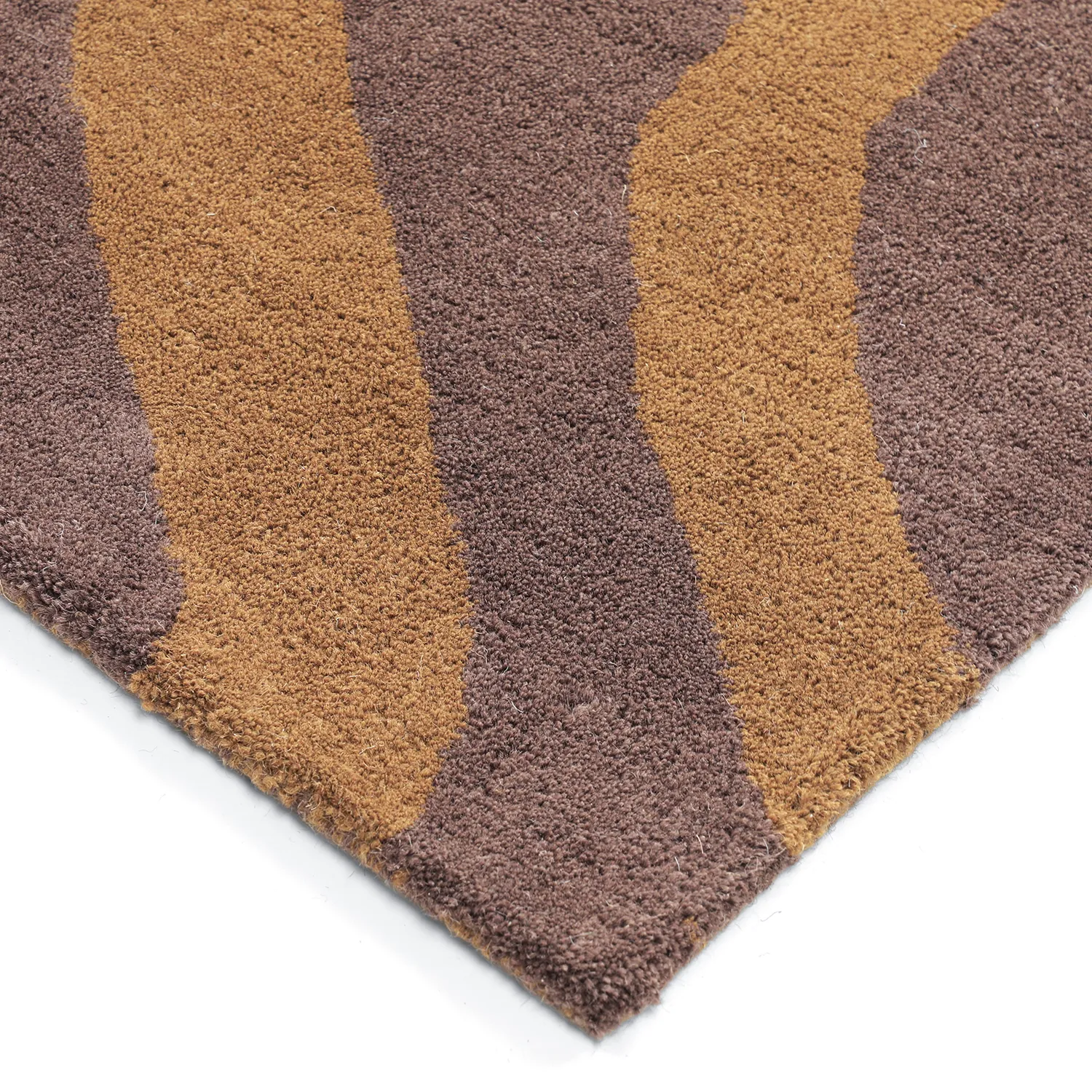 Wollen-vloerkleed - Aiz Hand Tufted Wool Premium (bruin)