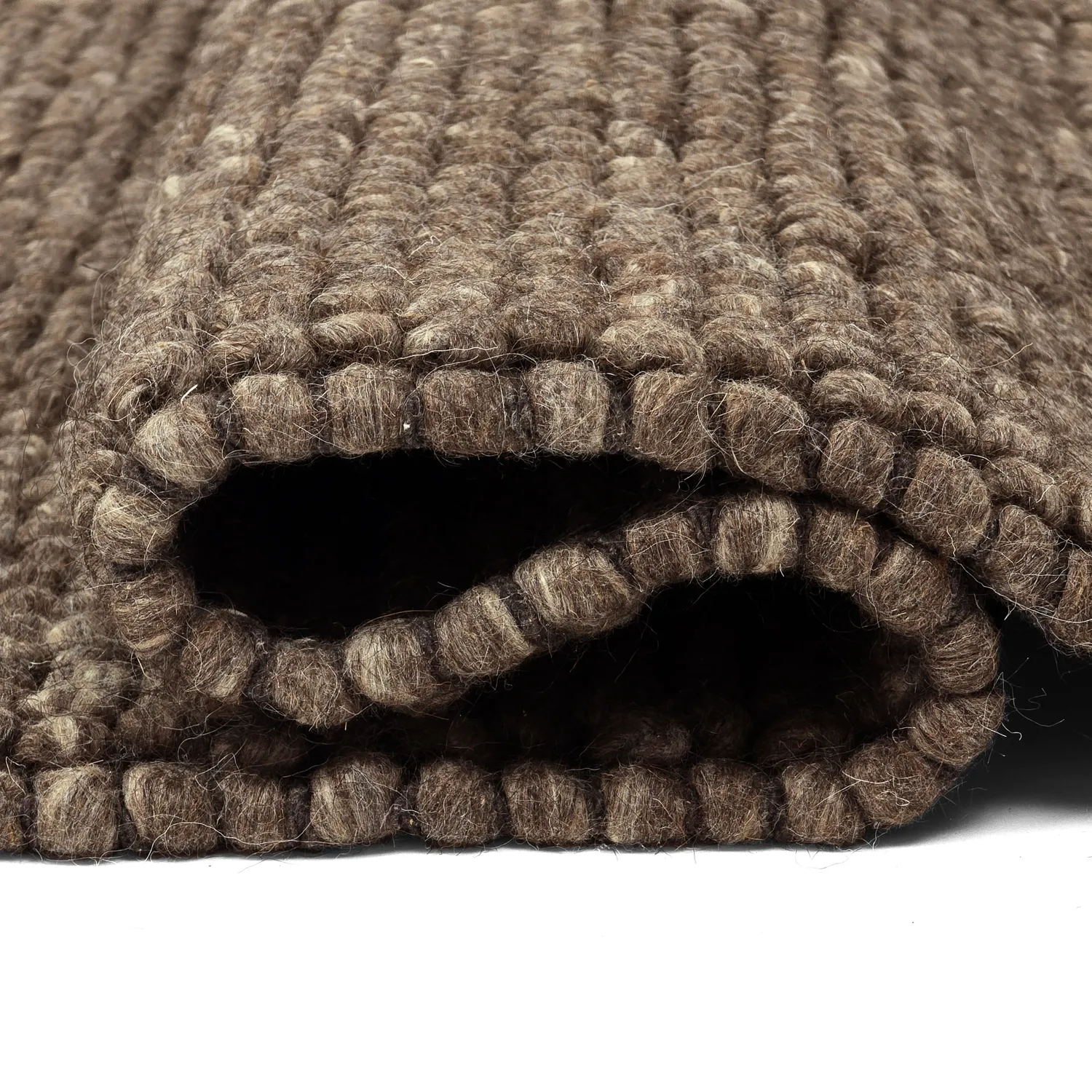 Wollen-vloerkleed - Avafors Wool Bubble (bruin/beige)