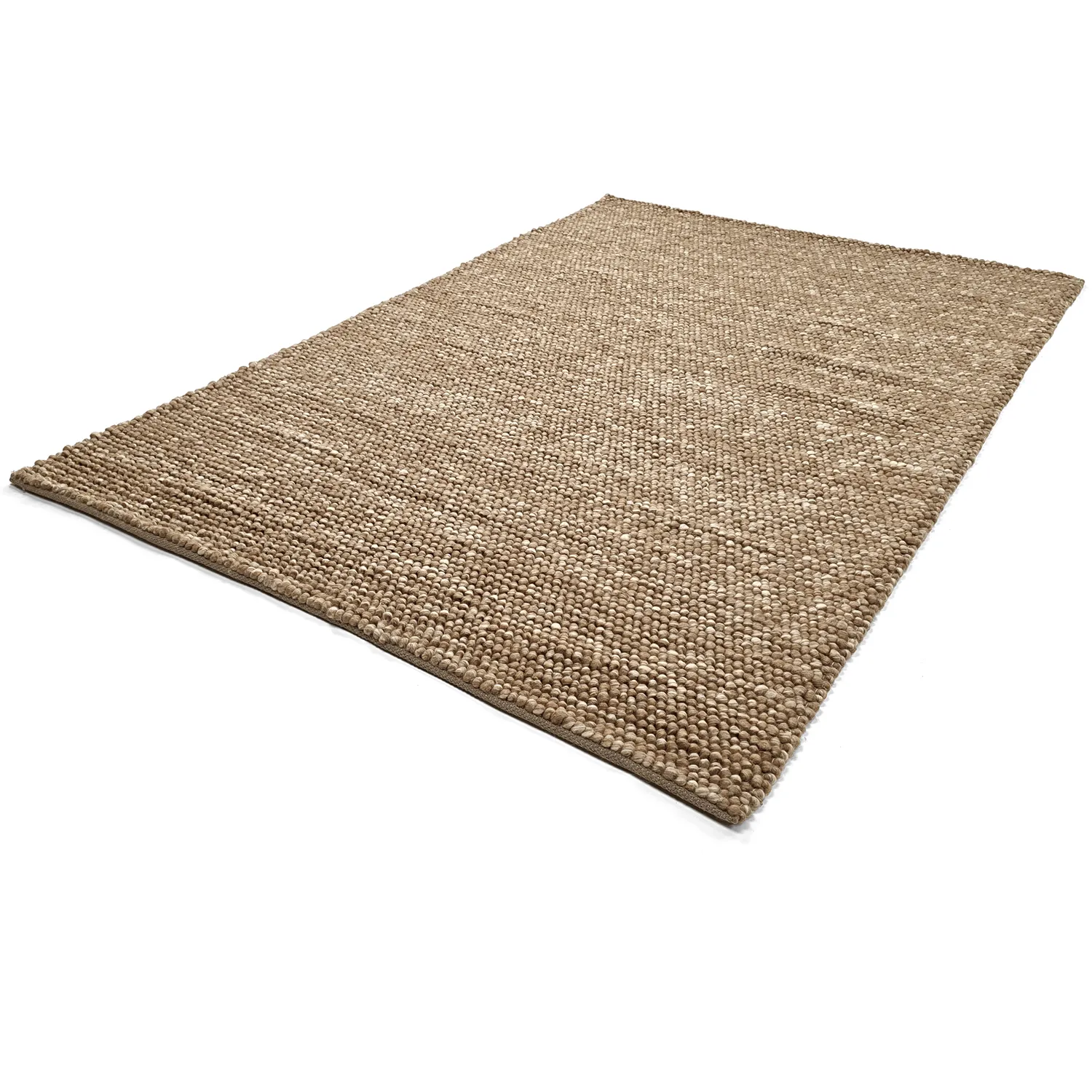 Wollen-vloerkleed - Avafors Wool Bubble (lichtbruin/wit)