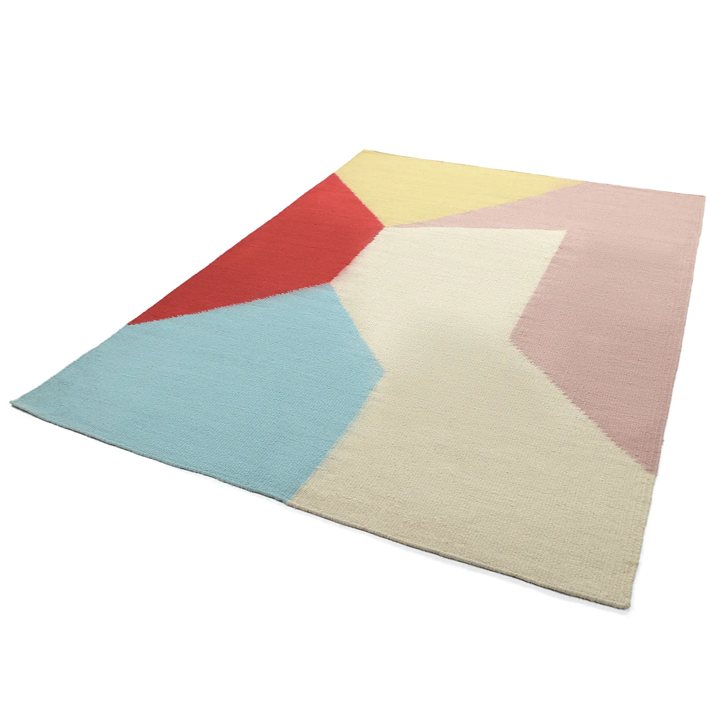 Wollen-vloerkleed - Aveiro (roze/multi)
