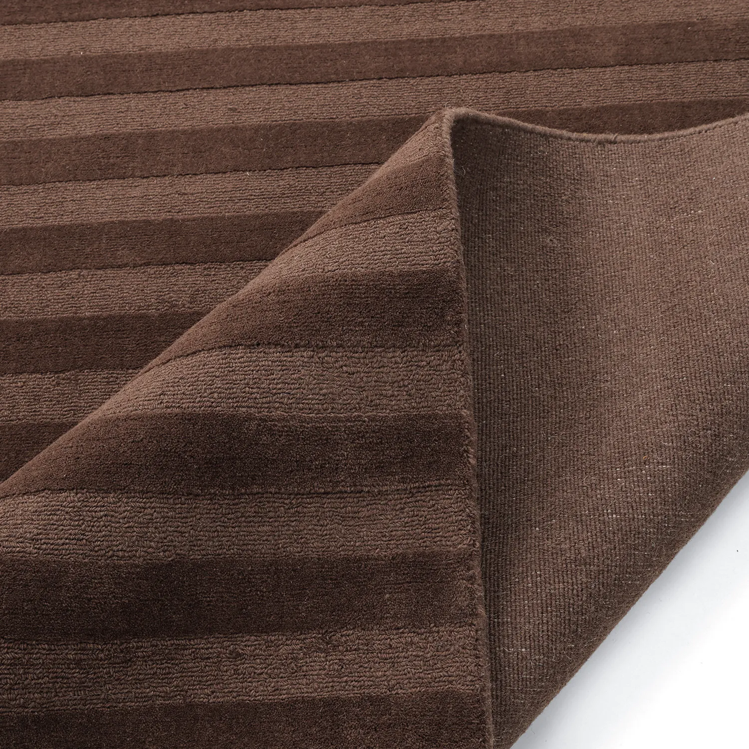 Wollen-vloerkleed - Brenta Handloom Wool Premium (bruin)