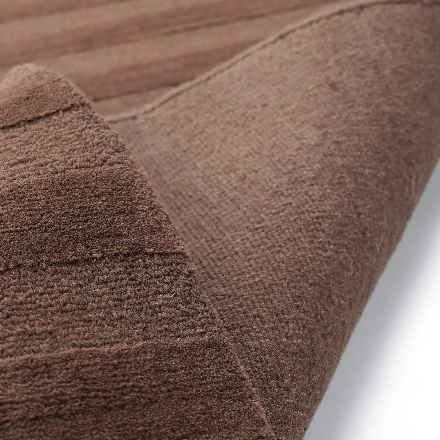 Wollen-vloerkleed - Brenta Handloom Wool Premium (bruin)