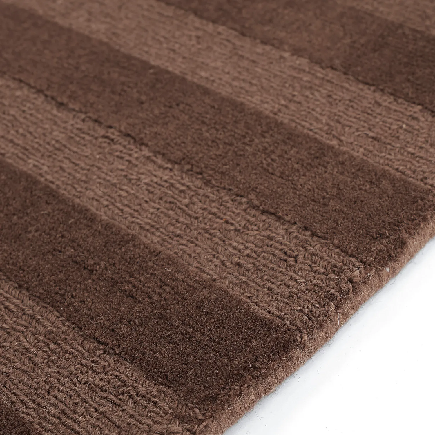 Wollen-vloerkleed - Brenta Handloom Wool Premium (bruin)