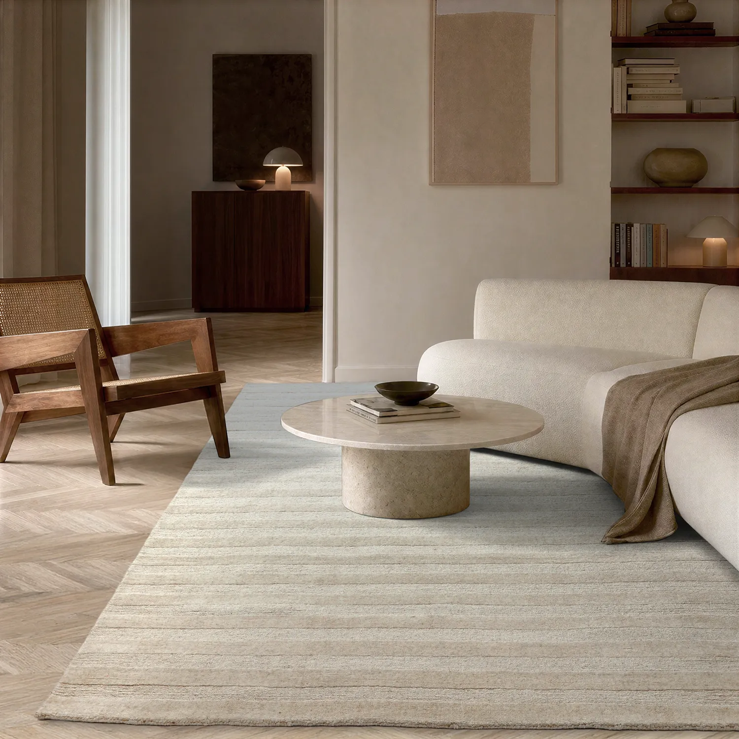 Wollen-vloerkleed - Brenta Handloom Wool Premium (room)