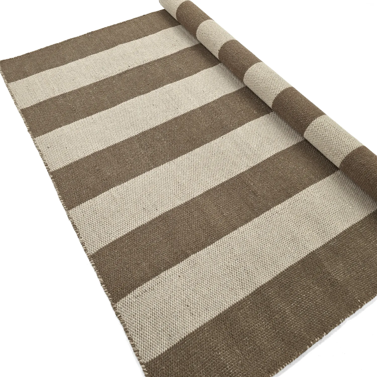 Wollen-vloerkleed - Garine (bruin/beige)