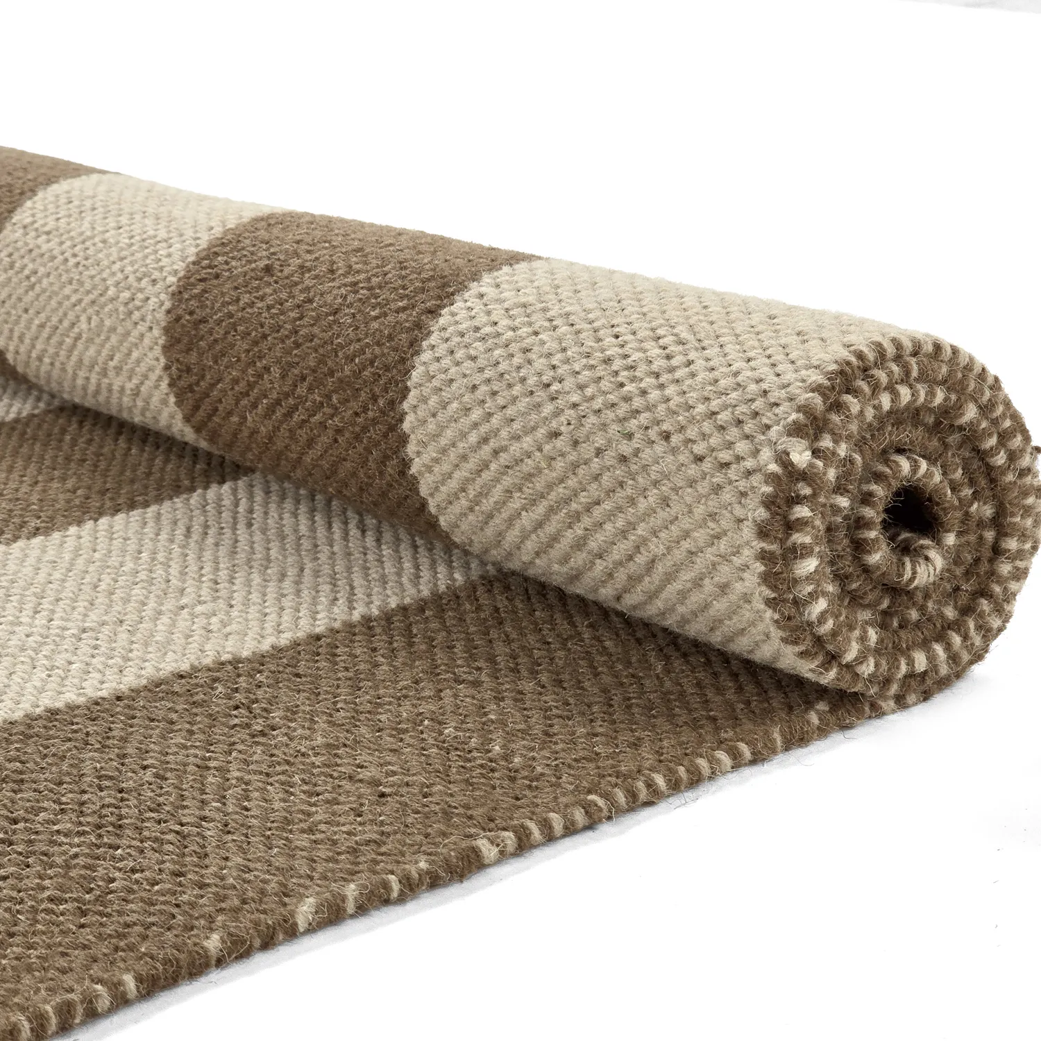 Wollen-vloerkleed - Garine (bruin/beige)