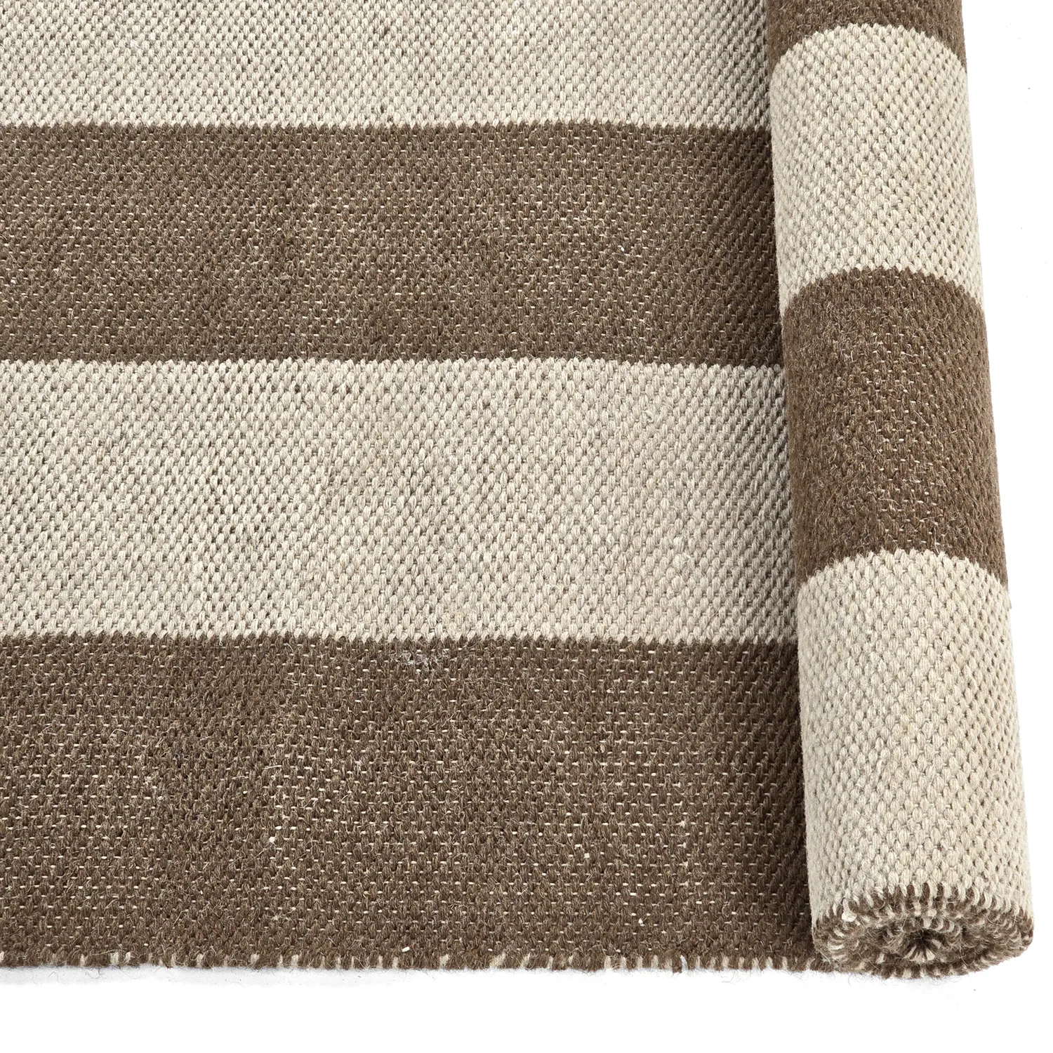 Wollen-vloerkleed - Garine (bruin/beige)