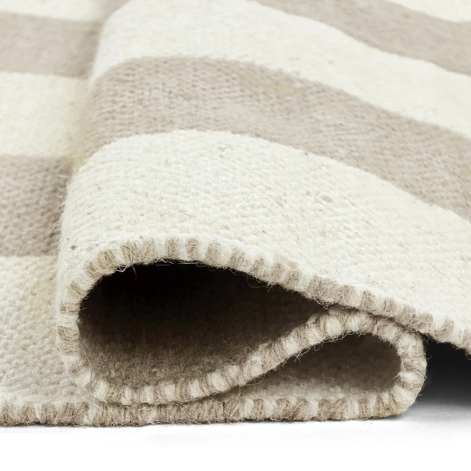 Wollen-vloerkleed - Garine (gebroken wit/beige)