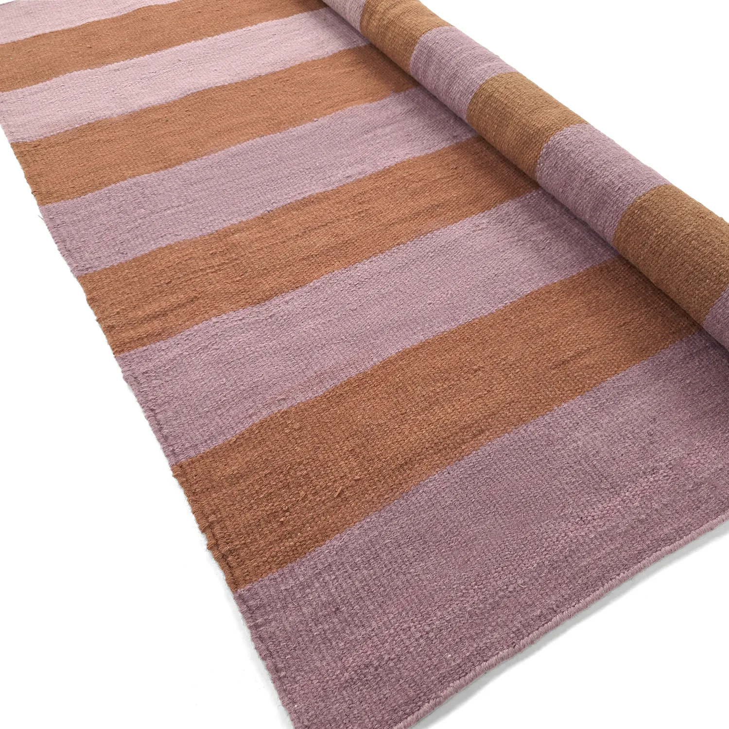 Wollen-vloerkleed - Garine (oranje/roze)