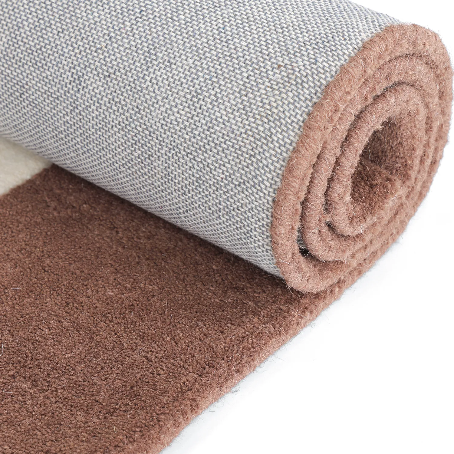 Wollen-vloerkleed - Gaya Hand Tufted Wool Premium (crème/bruin)