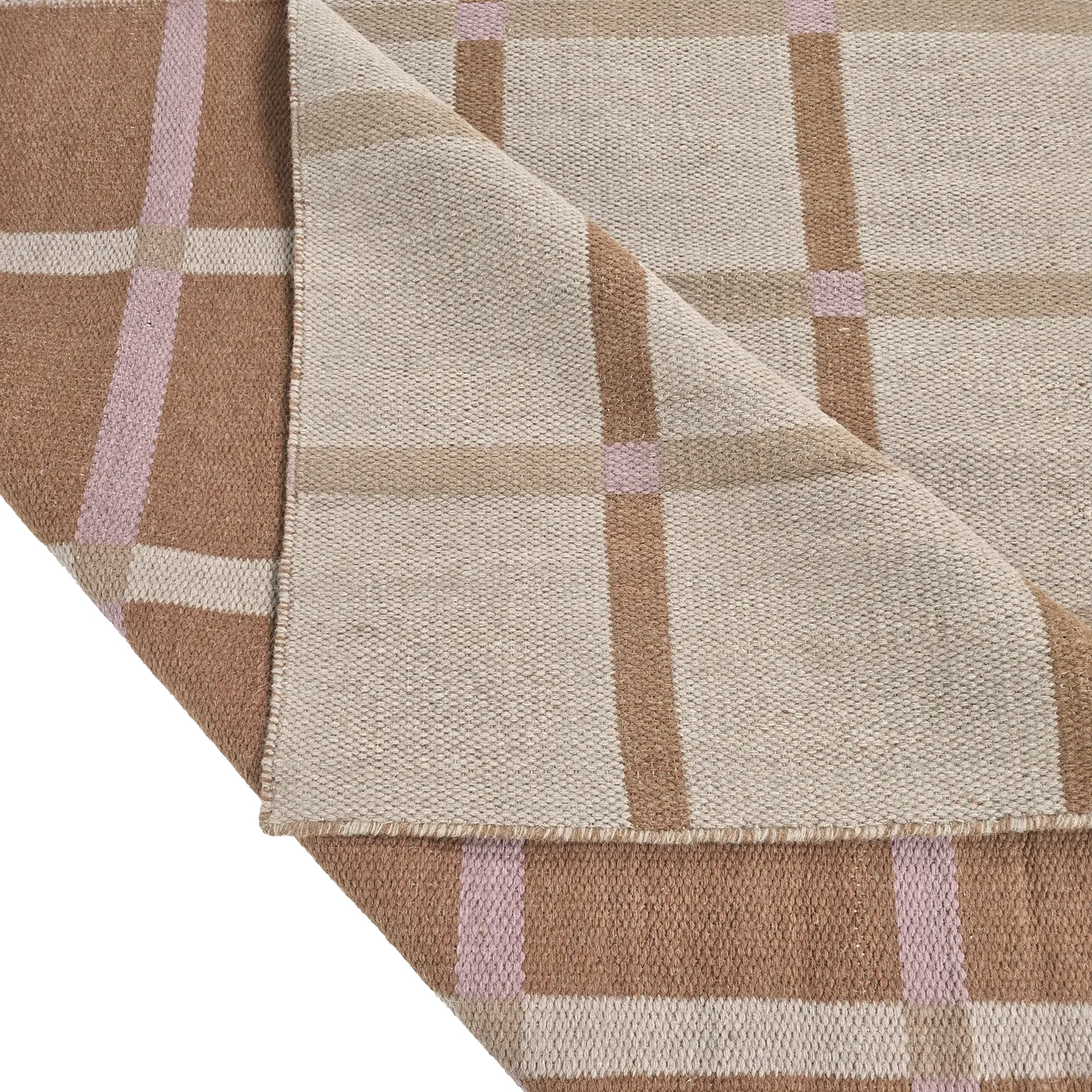 Wollen-vloerkleed - Gingham (no. 2)