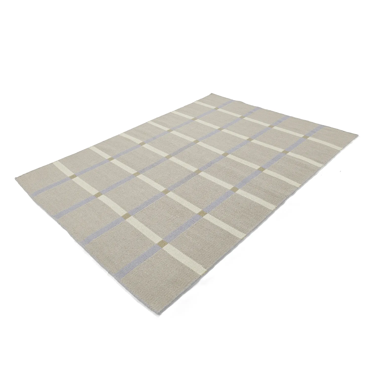 Wollen-vloerkleed - Gingham (no. 5)