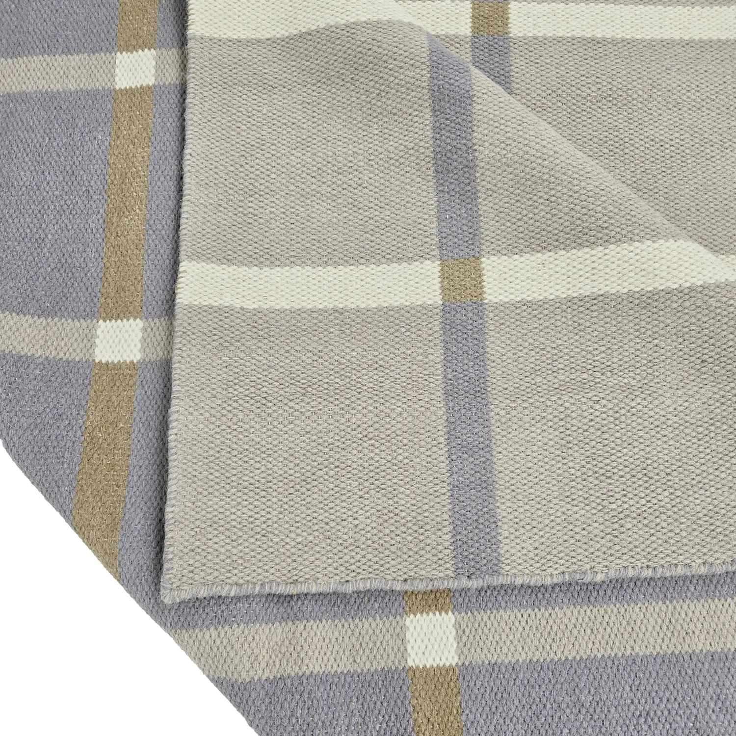 Wollen-vloerkleed - Gingham (no. 5)