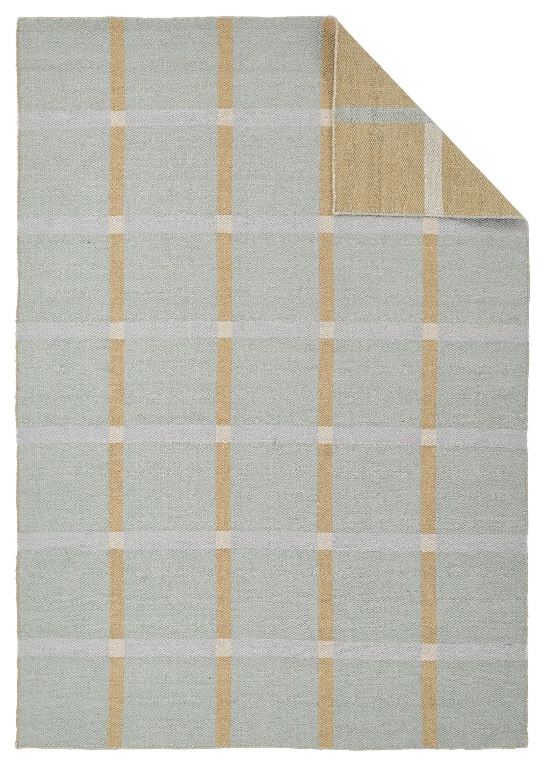 Wollen-vloerkleed - Gingham (no. 6)