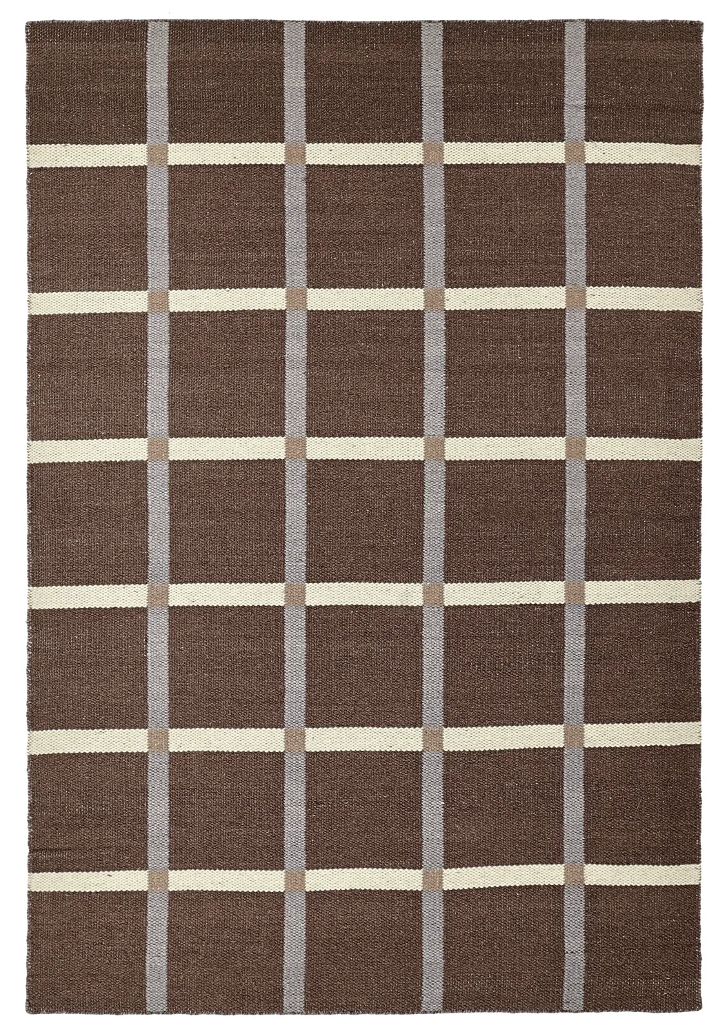 Wollen-vloerkleed - Gingham (no. 7)