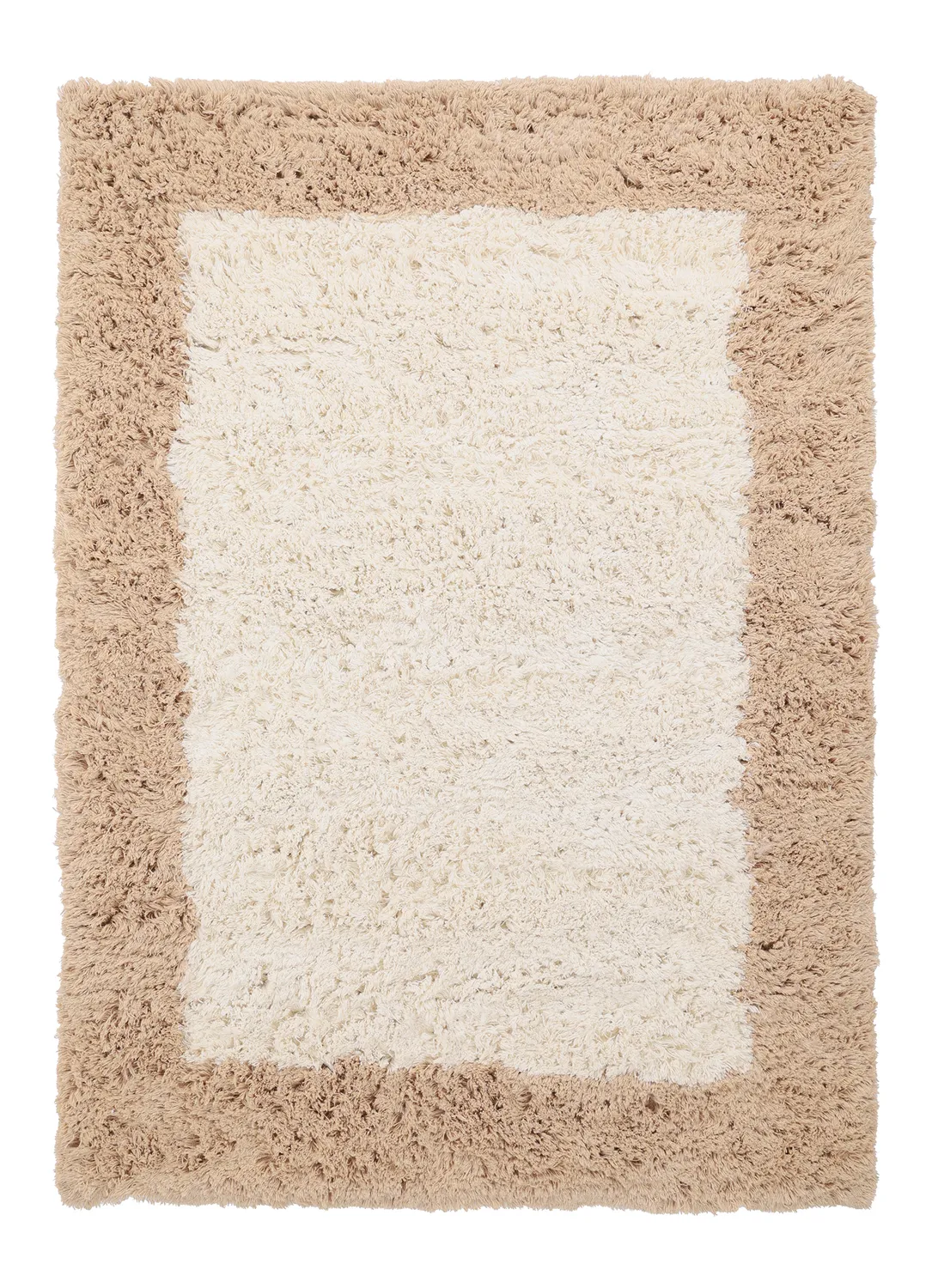 Wollen-vloerkleed - Khenifra Handknot Wool Premium (crème/beige)
