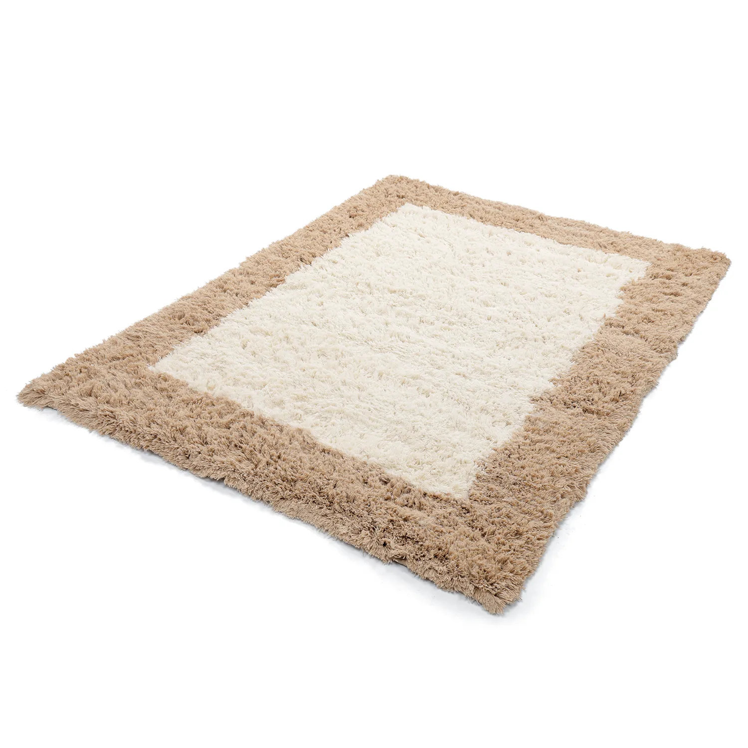 Wollen-vloerkleed - Khenifra Handknot Wool Premium (crème/beige)