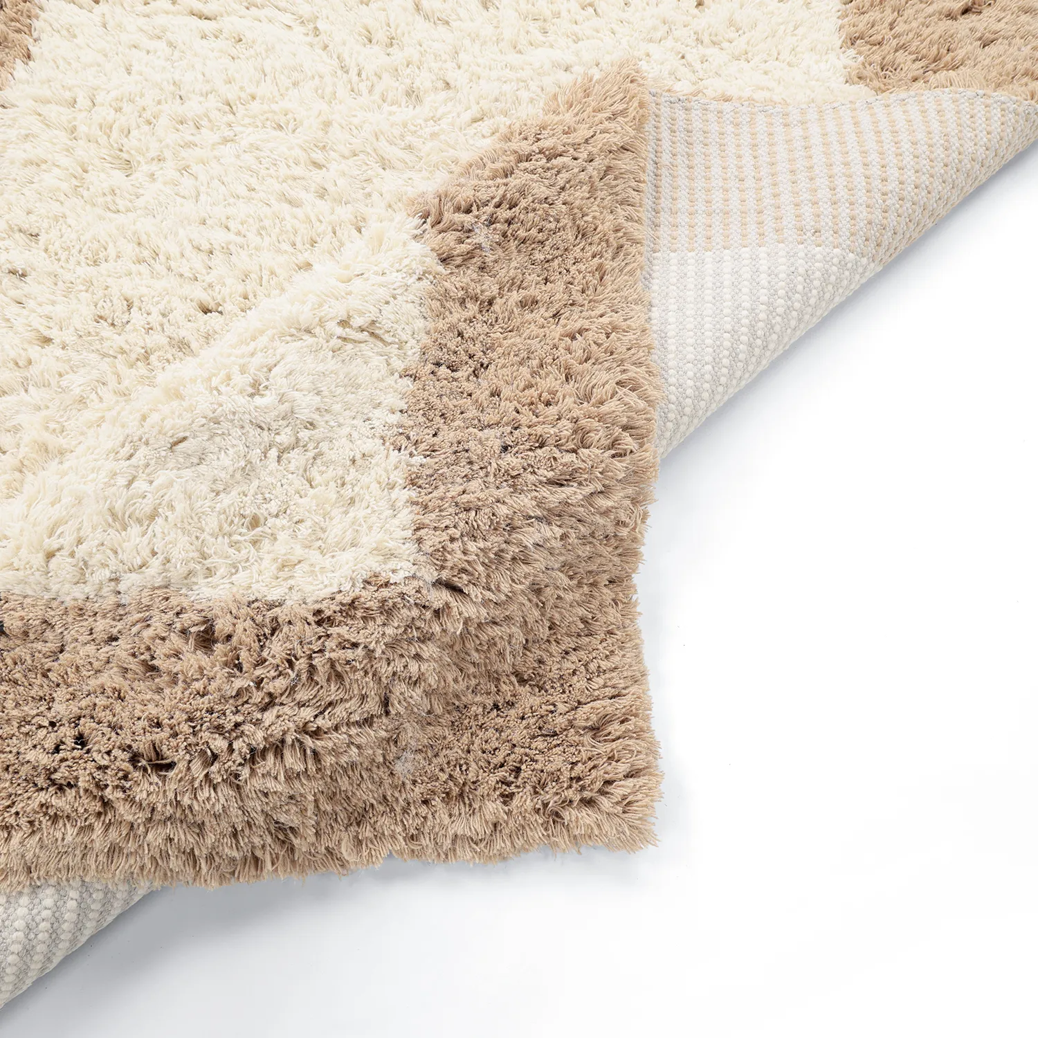 Wollen-vloerkleed - Khenifra Handknot Wool Premium (crème/beige)