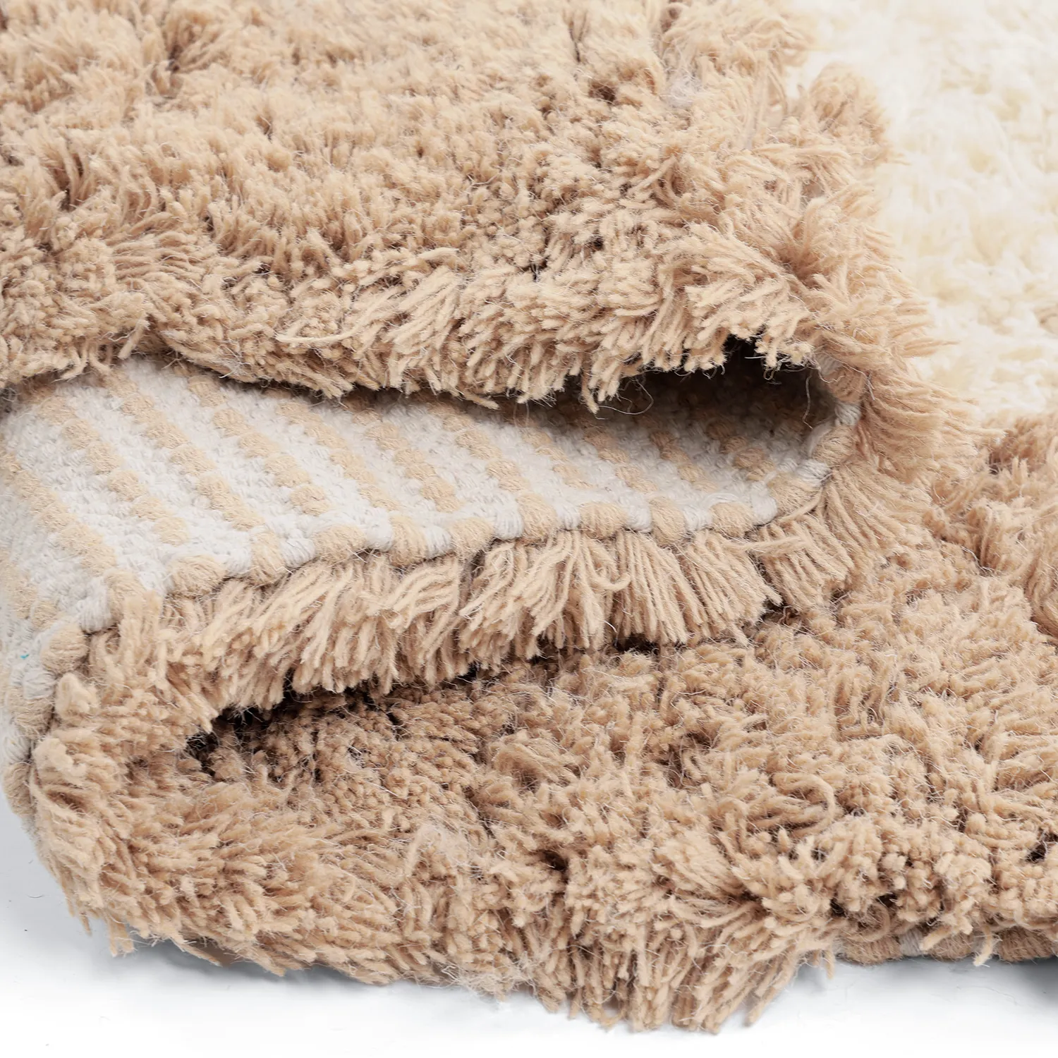 Wollen-vloerkleed - Khenifra Handknot Wool Premium (crème/beige)