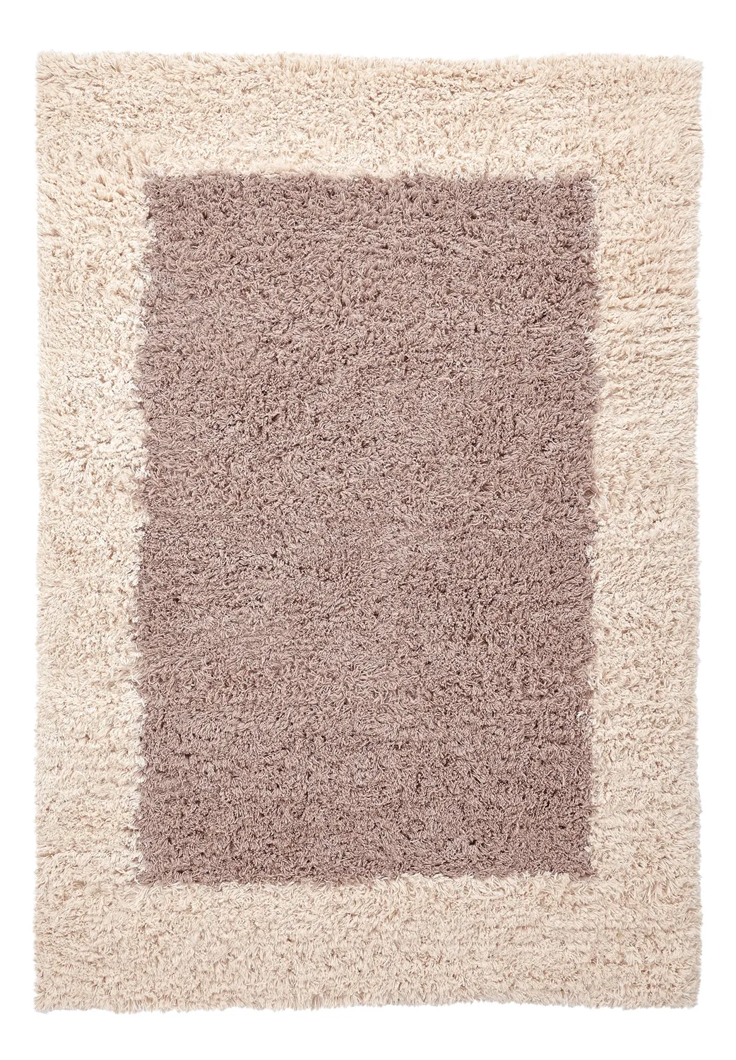 Wollen-vloerkleed - Khenifra Handknot Wool Premium (taupe/crème)