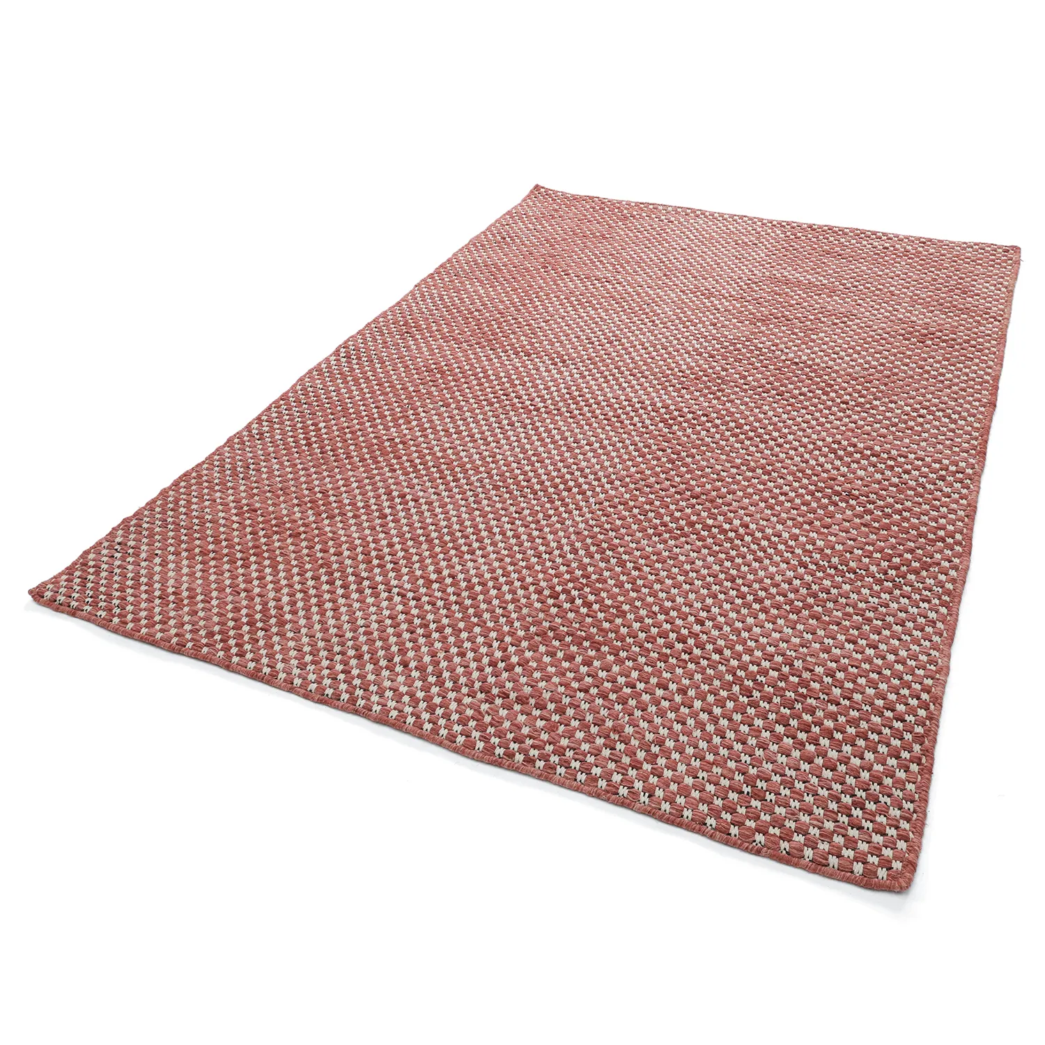 Wollen-vloerkleed - Ovelia (terracotta/wit)