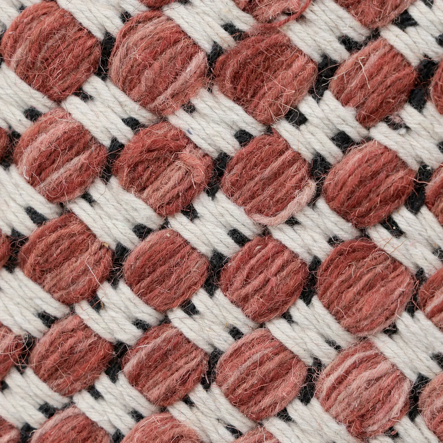 Wollen-vloerkleed - Ovelia (terracotta/wit)