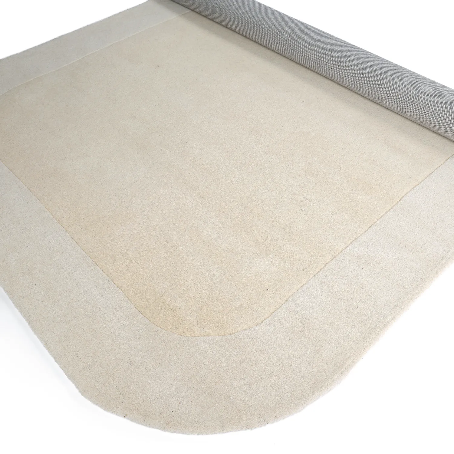 Wollen-vloerkleed - Puri Hand Tufted Wool Premium (crème/wit)