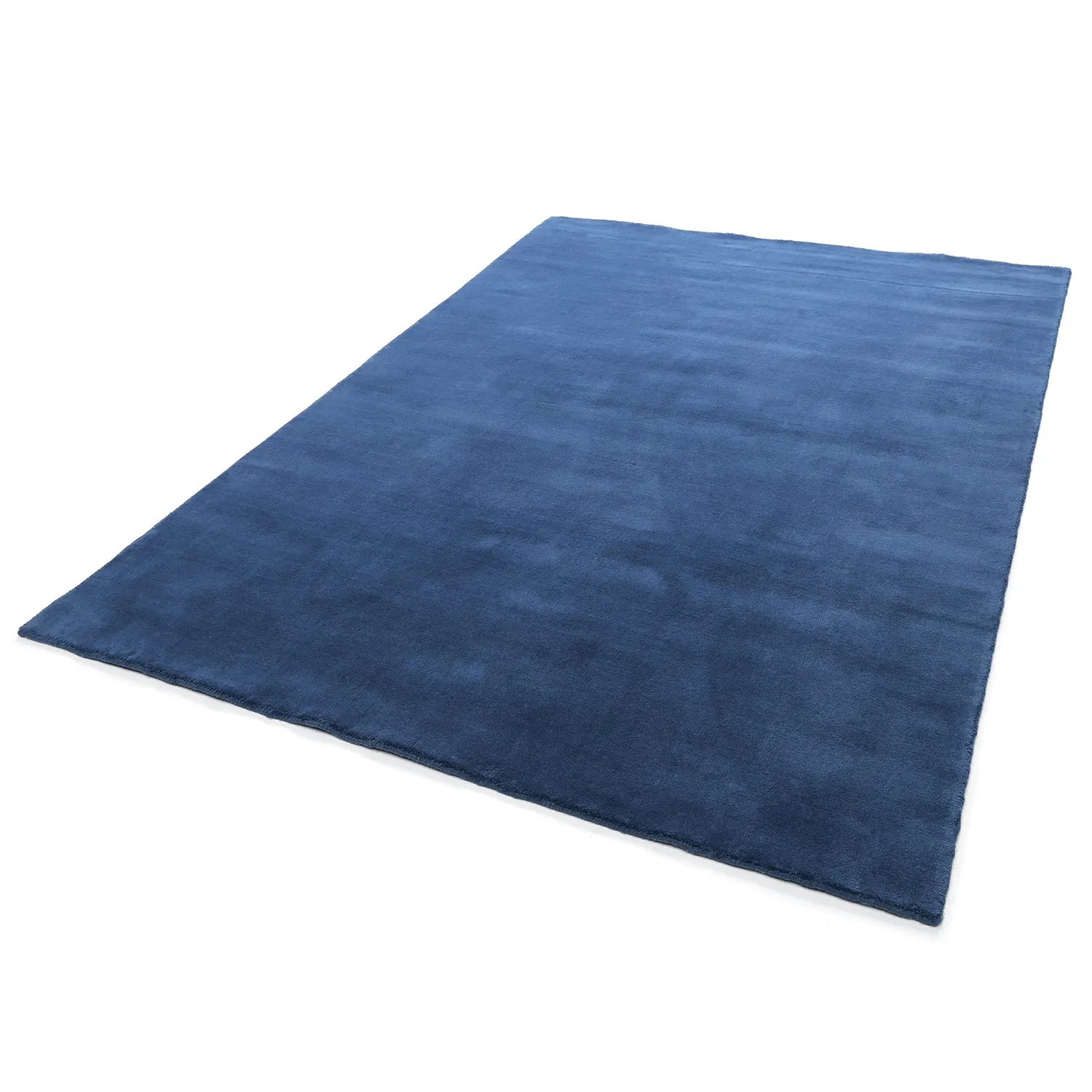 Wollen-vloerkleed - Rozel Handloom Wool Premium (marineblauw)