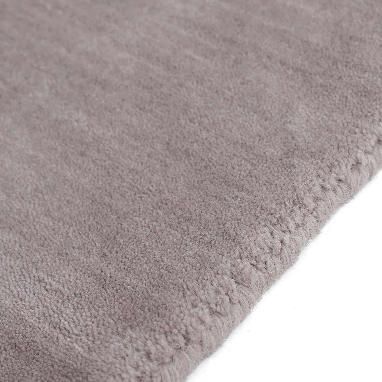 Wollen-vloerkleed - Rozel Handloom Wool Premium (licht taupe)
