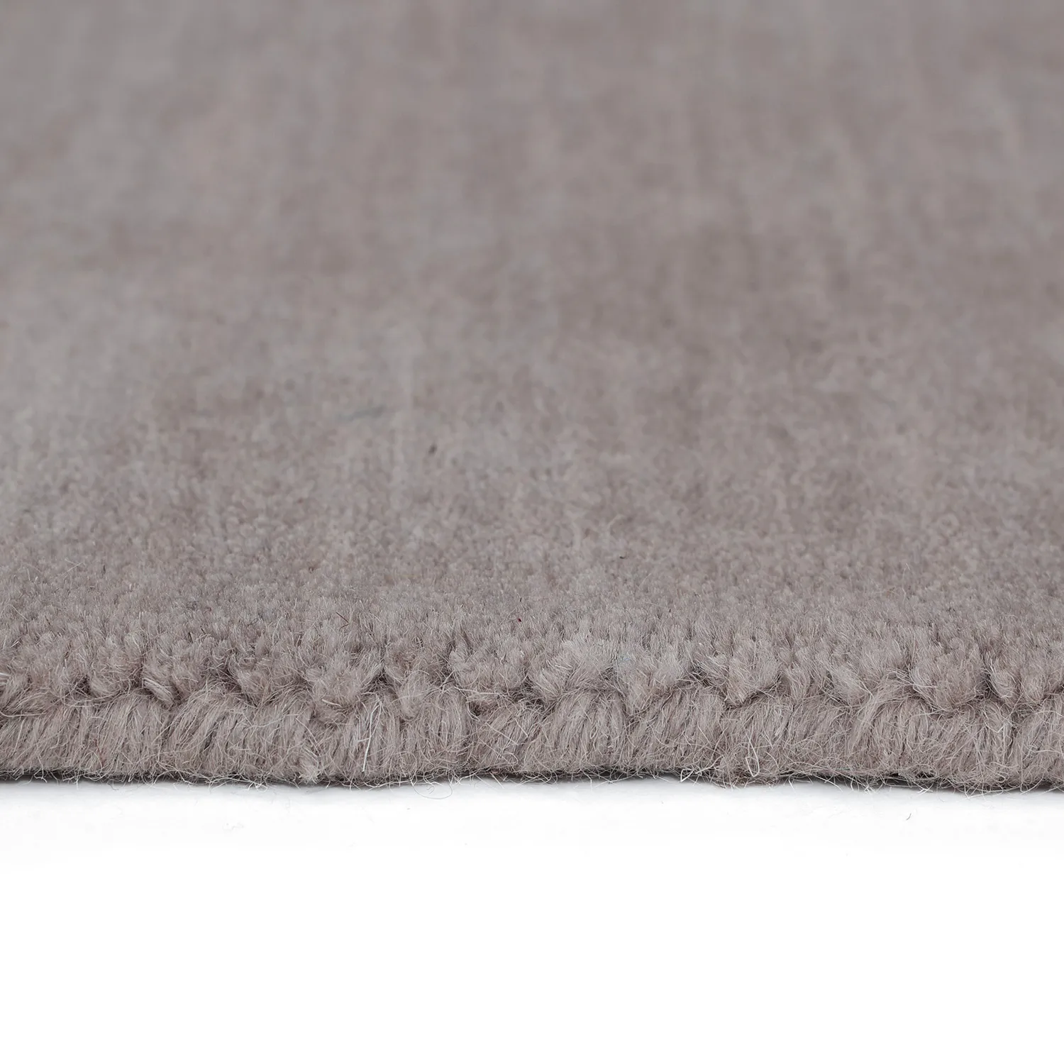 Wollen-vloerkleed - Rozel Handloom Wool Premium (licht taupe)