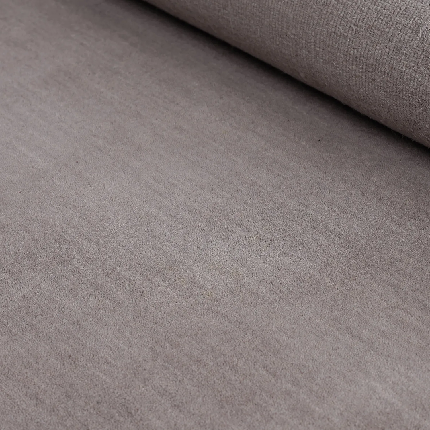 Wollen-vloerkleed - Rozel Handloom Wool Premium (licht taupe)
