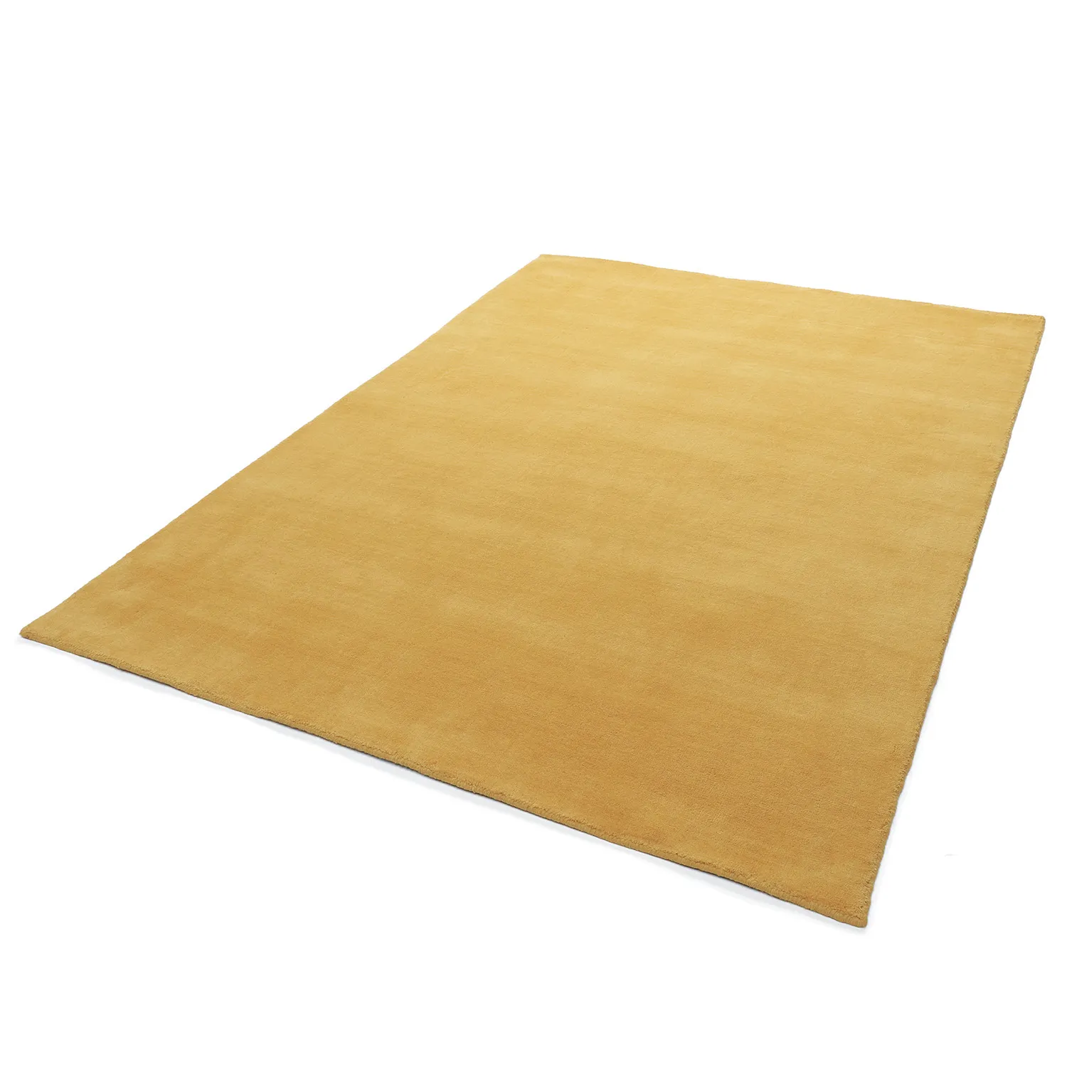 Wollen-vloerkleed - Rozel Handloom Wool Premium (oker)