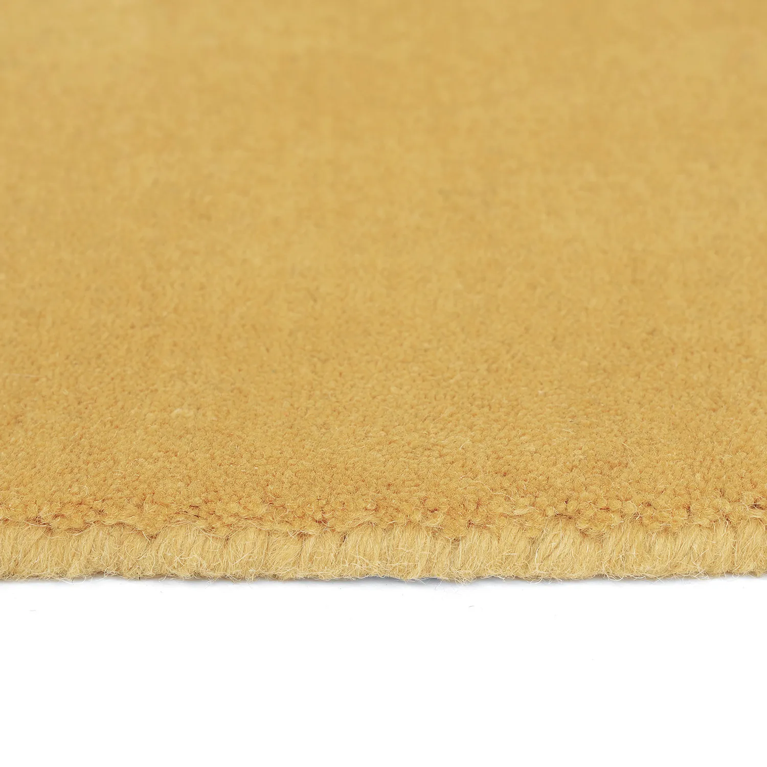 Wollen-vloerkleed - Rozel Handloom Wool Premium (oker)