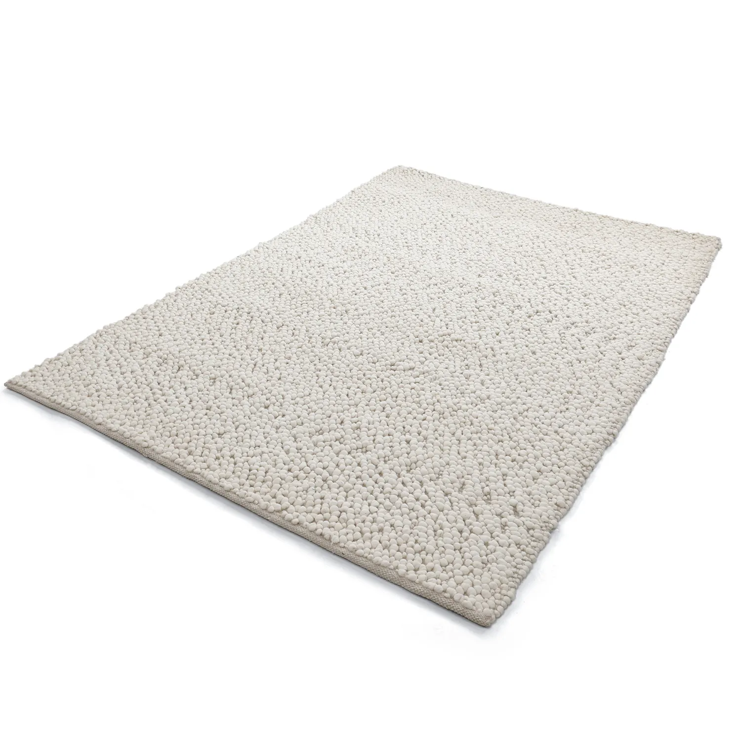 Wollen-vloerkleed - Sala Irregular Wool Bubble (room)