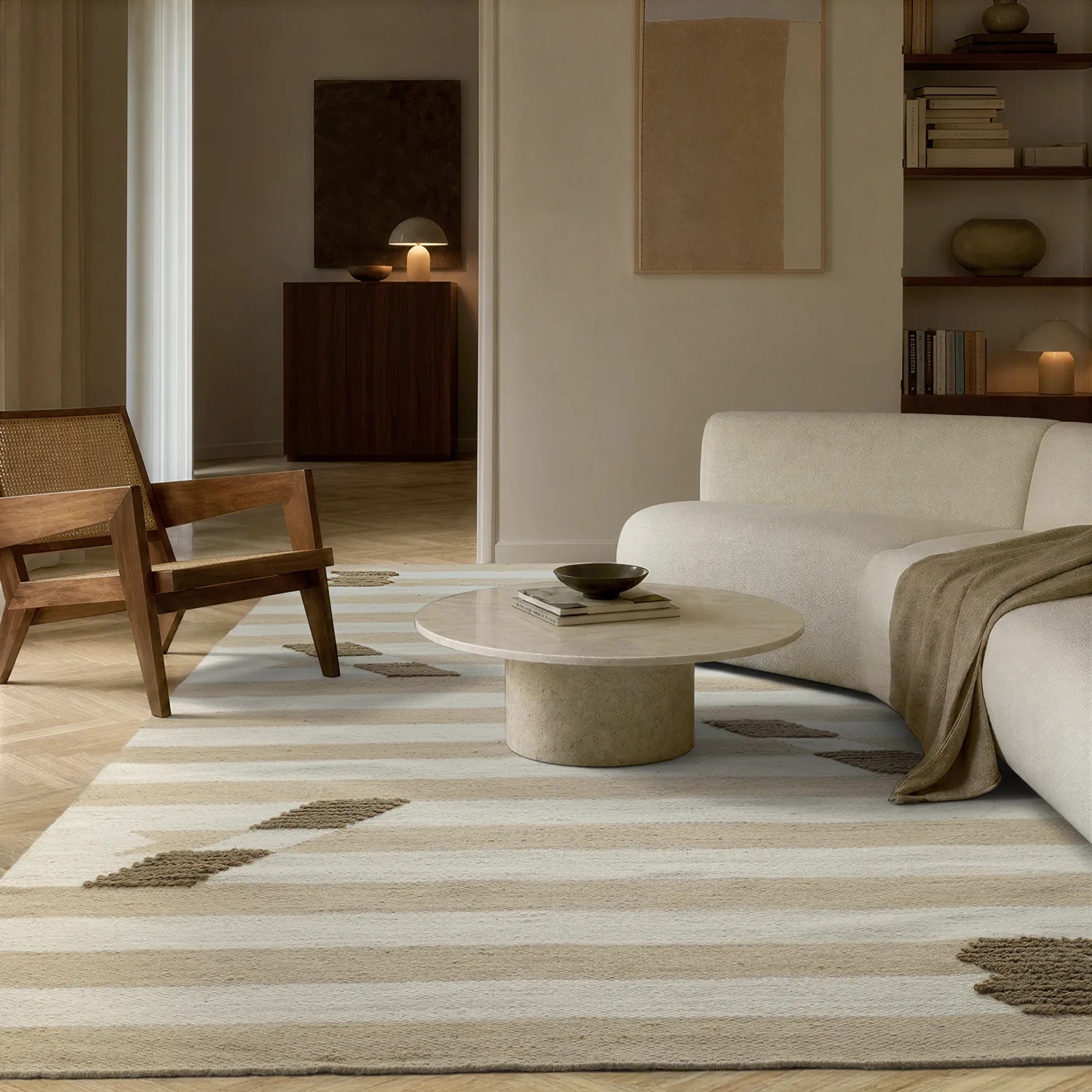Wollen-vloerkleed - Serpa (room)