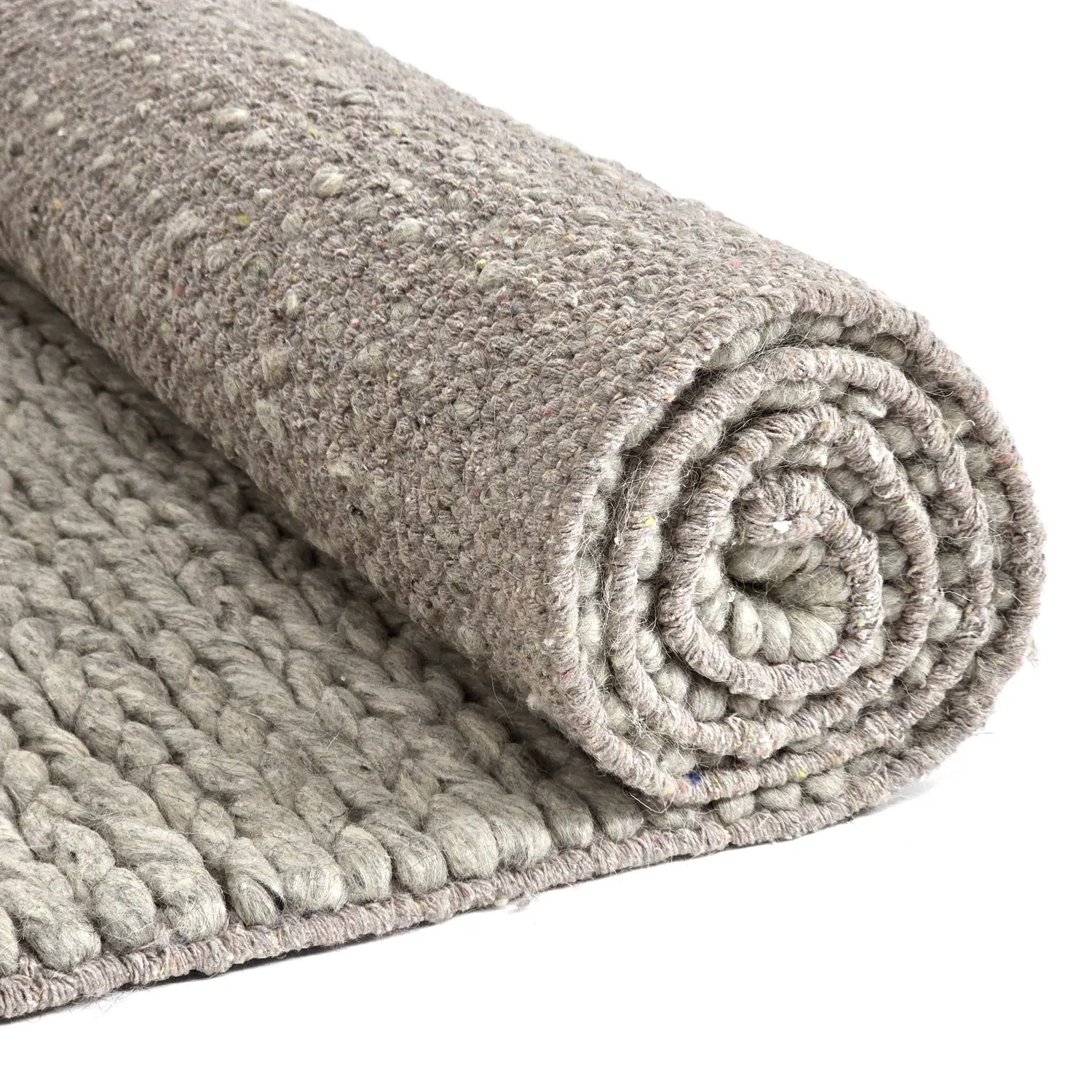 Wollen-vloerkleed - Talvia Braided Wool (grijs)