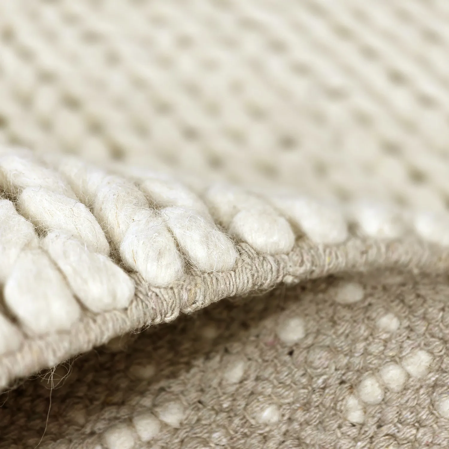 Wollen-vloerkleed - Talvia Braided Wool (gebroken wit)