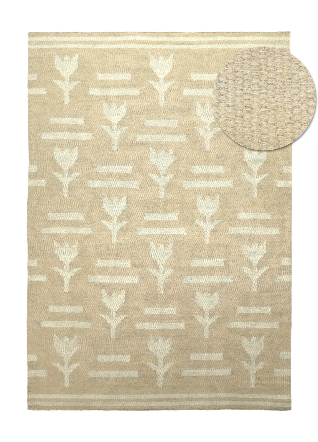 Wollen-vloerkleed - Tomar (beige/crème)