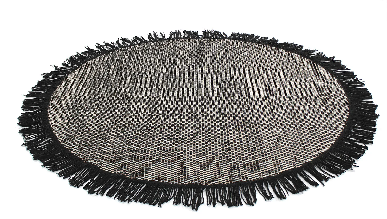 Ronde vloerkleden - Pike (zwart)